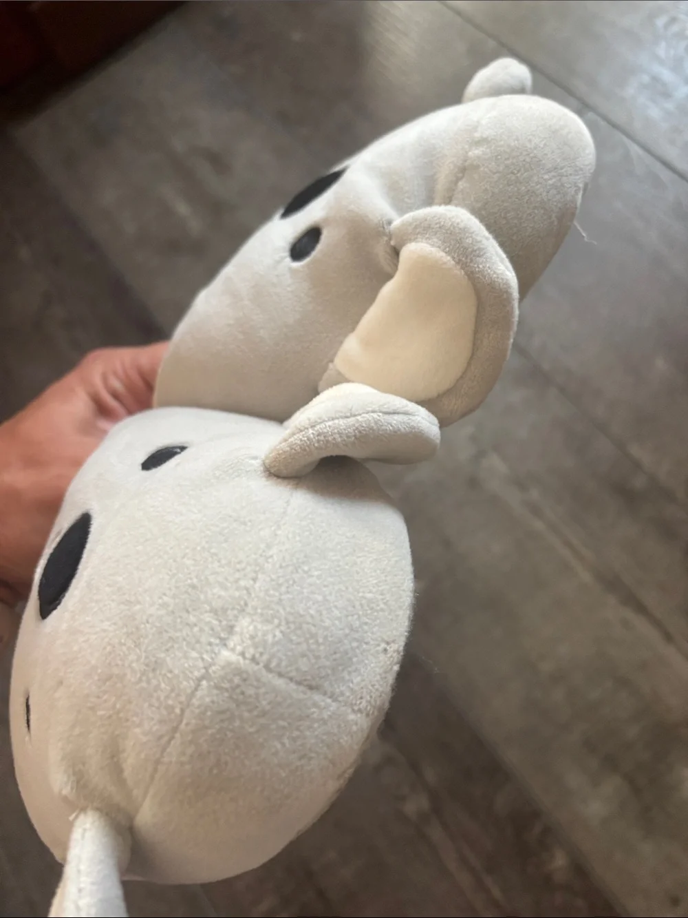 2 pairs Squishmallows Gray Koala and Gray Teal Narwhal Plush Slippers size 13-1